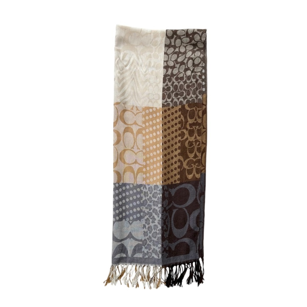 Coach Pattern Patch Monogram Scarf